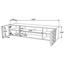 Jessie - 2 Door TV Stand - Brown by HouseOfZazla