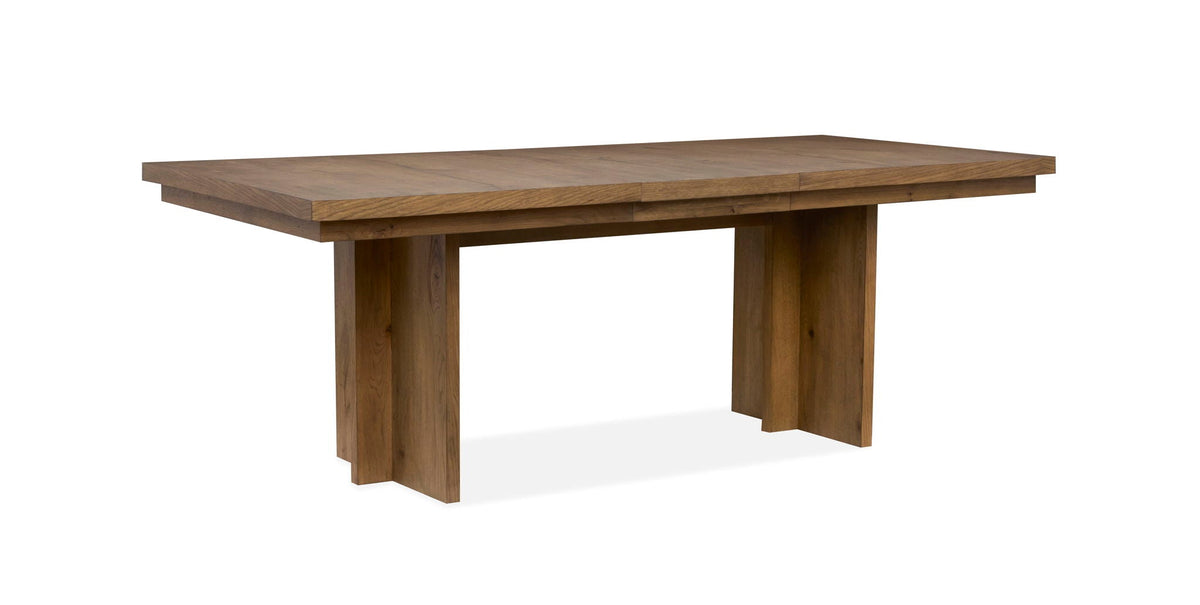 Marcel - Extendable Trestle Dining Table - Harvest Brown, photo 3 of 7