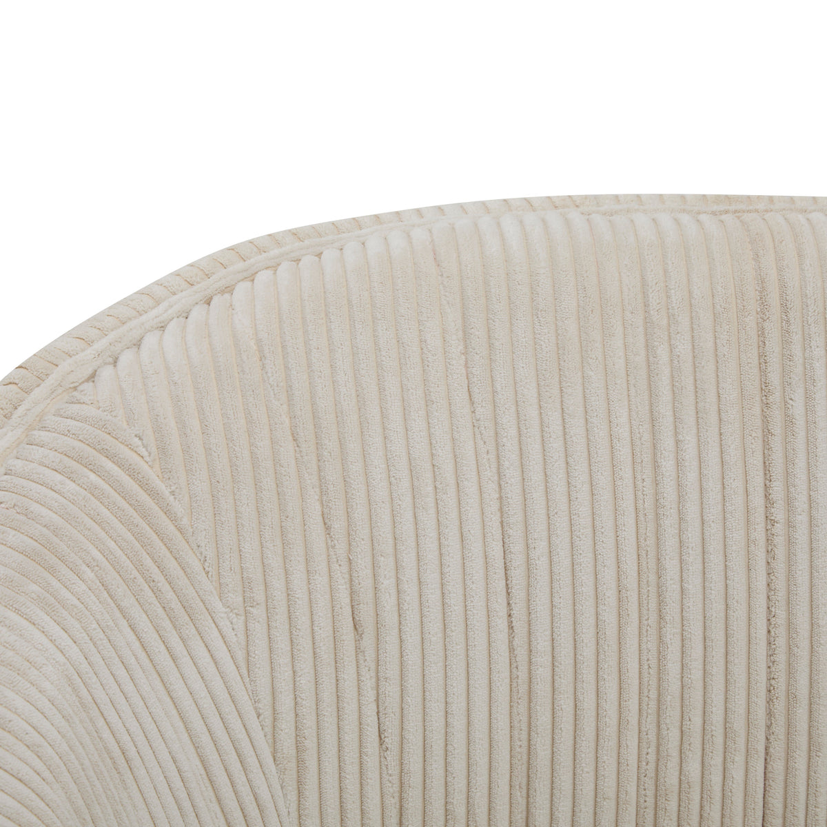 Corduroy Recessed Arm Loveseat (Beige + Walnut), photo 10 of 10