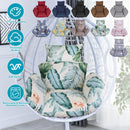 Egg Chair Cushion with Headrest - Thick Padded Hanging Seat