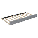 Upholstered Platform Bed With Reading Lights, Drawers, Trundle And Shelves by HouseOfZazla