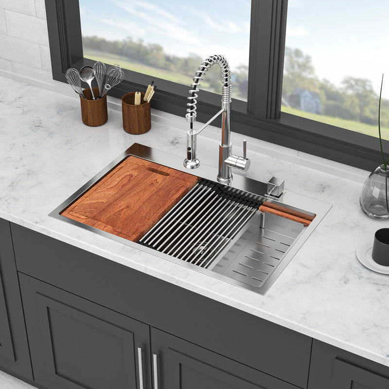 33" Drop In Kitchen Sink, photo 2 of 10