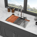 33" Drop In Kitchen Sink