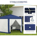 Outsunny 13' x 11' Outdoor Party Tent with Protective Mesh Sidewalls by HouseOfZazla