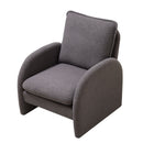 Modern Sherpa Upholstered Accent Chair, Comfortable Living Room Armchair, Lounge Chair For Bedroom, And Office by HouseOfZazla