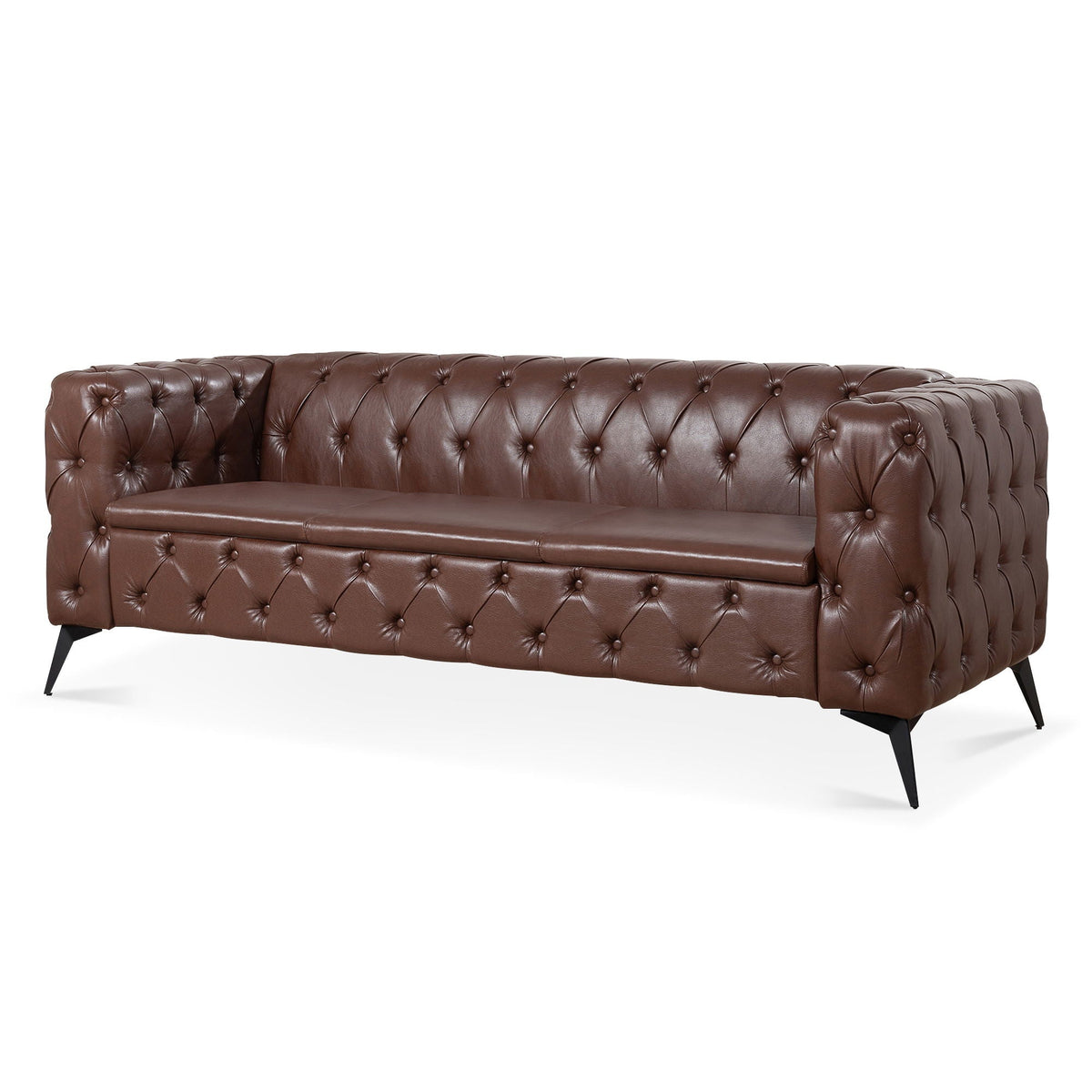 Square Arm Removable Cushion 3 Seater Sofa, photo 3 of 32