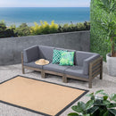 Oana - 3 Piece Sofa Set With Water Resistant Cushions by HouseOfZazla
