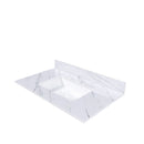 Bianco Carrara Venato Marble Vanity Top With Pre Drilled Faucet Hole And Undermount Sink by HouseOfZazla
