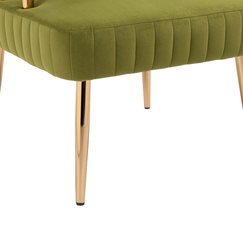 Accent Chair, leisure single chair with Golden feet