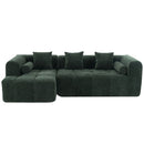 Sectional Free Combined Sofa With 2 Side Pockets by HouseOfZazla