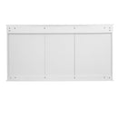 Wall Mount Mirror Cabinet With Adjustable Shelves - White by HouseOfZazla