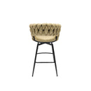 Bar Stool 360 Swivel With Back Footrest by HouseOfZazla