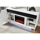 Alessia - Electric Fireplace With Multi Color LED And Flame Settings by HouseOfZazla