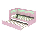 Upholstered Platform Bed With USB Ports And LED Belt by HouseOfZazla