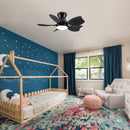 Low Profile Flush Mount Ceiling Fan With Light