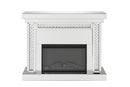 Nysa Mirrored & Faux Crystals Fireplace by HouseOfZazla