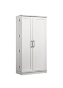 Lincoln - Storage Cabinet With Swing Out Storage Door - White by HouseOfZazla