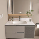 Bianco Carrara Venato Marble Vanity Top With Pre Drilled Faucet Hole And Undermount Sink by HouseOfZazla
