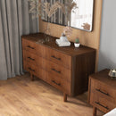Logan - Dresser With 6 Drawers - Brown by HouseOfZazla