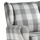 Patli Glider Chair With Swivel - Gray / White by HouseOfZazla