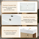 Modern Floating Bathroom Vanity With Ceramic Basin Perfect For Small Bathrooms by HouseOfZazla