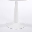 Pedestal Table, Round For Kitchen - White by HouseOfZazla