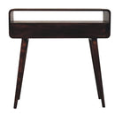 Solid Wood Curved Console Table by HouseOfZazla