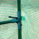 7' x 5' x 6.5' Walk-in Greenhouse, PE Cover, 3-Tier Shelves, Steel Frame Hot house, Roll-Up Zipper Door for Flowers, Vegetables, Saplings, Tropical Plants, Green