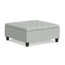 Harrison - Coffee Table Storage Ottoman Lift Top - Stone Gray by HouseOfZazla