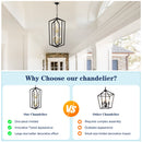 8-Light Lantern Tired Farmhouse Ceiling Hanging Light
