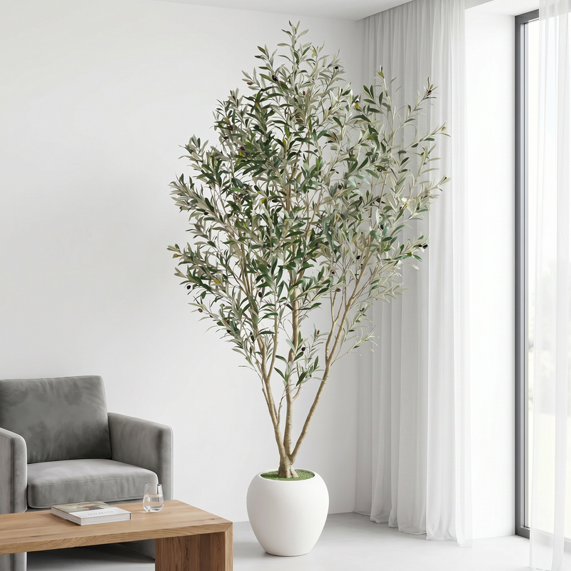 8FT Artificial Olive Tree With Big Decorative, photo 2 of 8