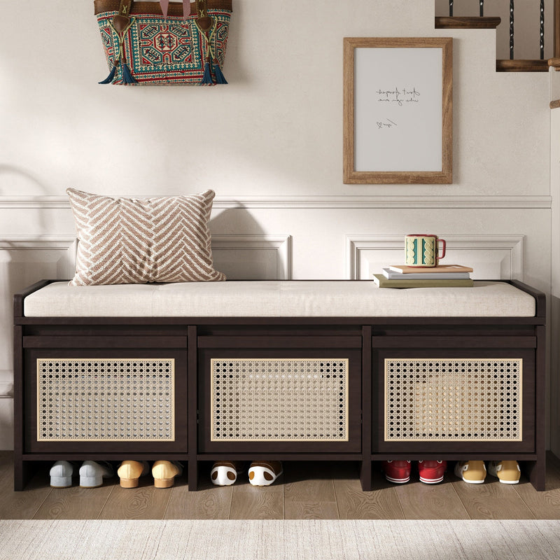 TREXM 48" Entryway Shoe Bench, photo 8 of 10