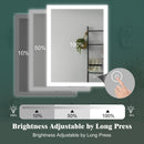 24x32 Inch LED Bathroom Mirror, Bathroom Vanity Mirror with Lights, Backlit and Front Lighted Mirror for Bathroom, Anti-Fog Dimmable Makeup Lighted Mirror with Touch Button, Horizontal/Vertical