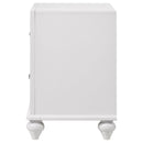 Barzini 2-drawer Nightstand White