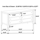 Clement - 6 Drawer Dresser Cabinet - Espresso