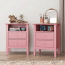 Fluted Nightstand With 2 Drawers by HouseOfZazla