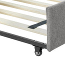 Elegant Daybed With Trundle Upholstered Tufted Sofa Bed
