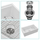 Farmhouse Sink Workstation, Ceramic Single Bowl With Accessories