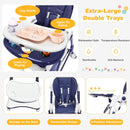 A-Shaped High Chair with 4 Lockable Wheels by LJGDeals