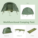 Cot Elevated Compact Tent Set with External Cover-Green by LJGDeals