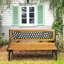 Outdoor Cast Iron Patio Bench by LJGDeals