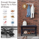 3 Tier Bamboo Bench Storage Shoe Shelf-Natural by LJGDeals