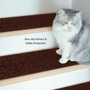 15Pcs Indoor Non-Slip Stair Carpet Mats for Wooden Steps by LJGDeals