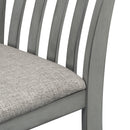 5-piece Counter Height Dining Table Set with Built-in Storage Shelves,Grey(OLD SKU W504S00143)