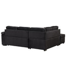 Sleeper Sofa Bed, 2 In 1 Pull Out Sofa Bed L Shape Couch With Storage Ottoman For Living Room, Bedroom Couch And Small Apartment by HouseOfZazla