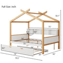 House Bed With Bookshelf Storage by HouseOfZazla