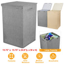 Foldable Laundry Hampers Washing Clothes Laundry Basket w/ Lid Handles Storage Organizer