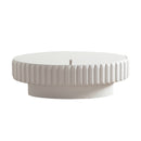 Fluted Storage Table with Lift-Off Lid