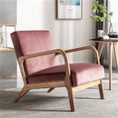 Classic Mid-Century Modern Accent Chairs, Open Framed Armchair With Cushioning by Unique Piece Furniture