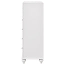 Randall - 5 Drawer Chest - White by HouseOfZazla